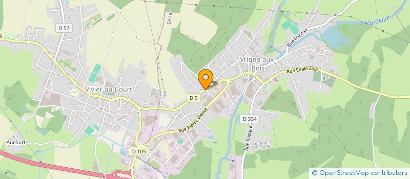 localisation de l'entreprise MADAME ALISSON ANDRE  VRIGNE AUX BOIS