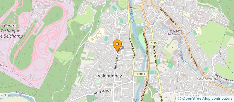 localisation de l'entreprise MADAME ALISSON BARILLOT à VALENTIGNEY