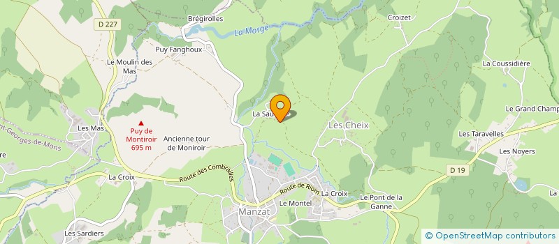 localisation de l'entreprise MADAME ALISSON BARTHALOT  MANZAT