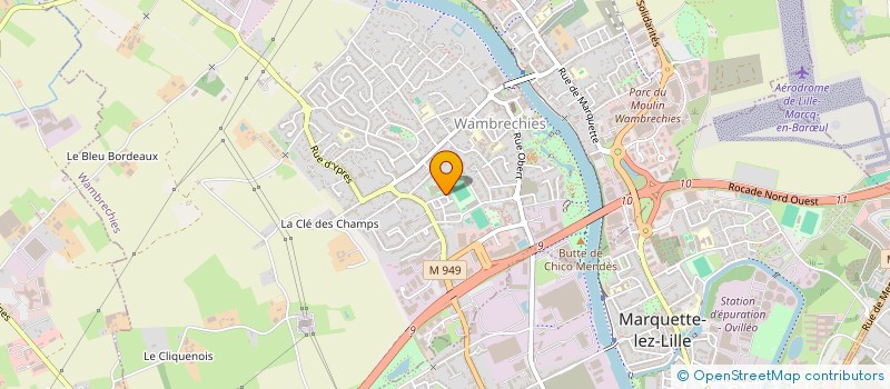 localisation de l'entreprise MADAME ALISSON DA SILVA  WAMBRECHIES