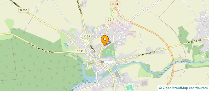 localisation de l'entreprise MADAME ALISSON DIDIER  BRETEUIL