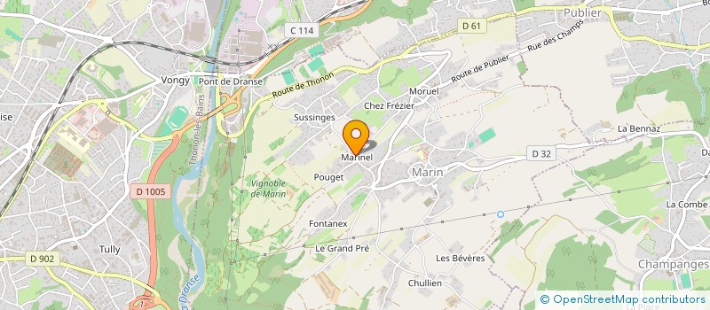 localisation de l'entreprise MADAME ALISSON FERRY  MARIN