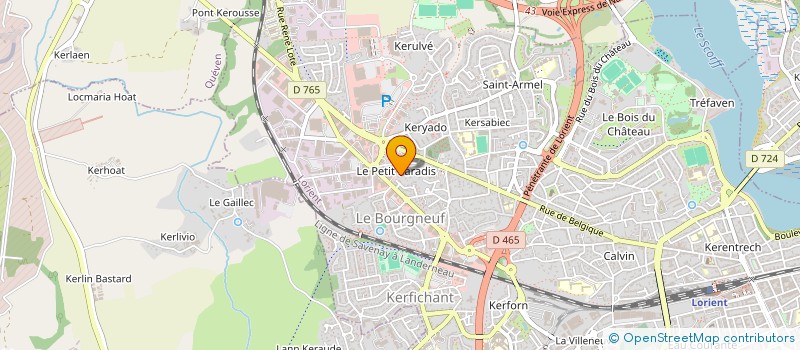 localisation de l'entreprise MADAME ALISSON GILLARD  LORIENT