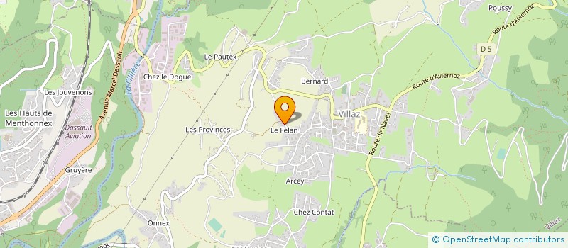 localisation de l'entreprise MADAME ALISSON GROSDEMANGE  VILLAZ