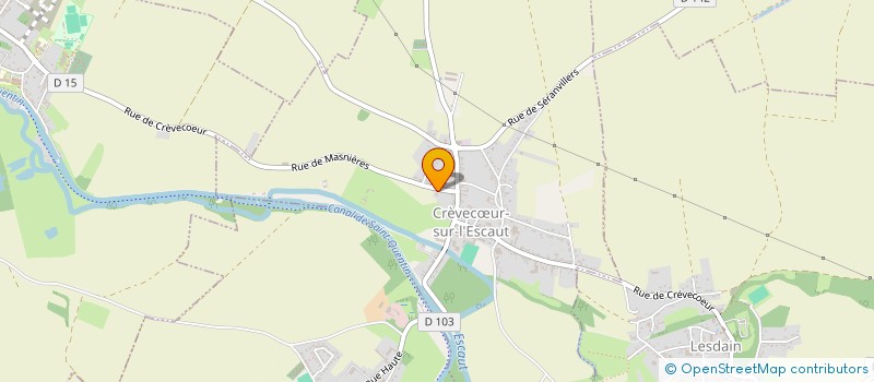 localisation de l'entreprise MADAME ALISSON GRZELKA  CREVECUR-SUR-L'ESCAUT