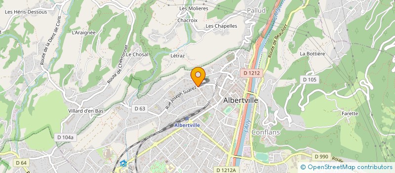 localisation de l'entreprise MADAME ALISSON LEGRAND à ALBERTVILLE