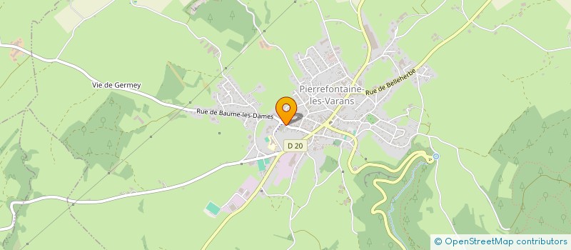 localisation de l'entreprise MADAME ALISSON LELONG à PIERREFONTAINE-LES-VARANS