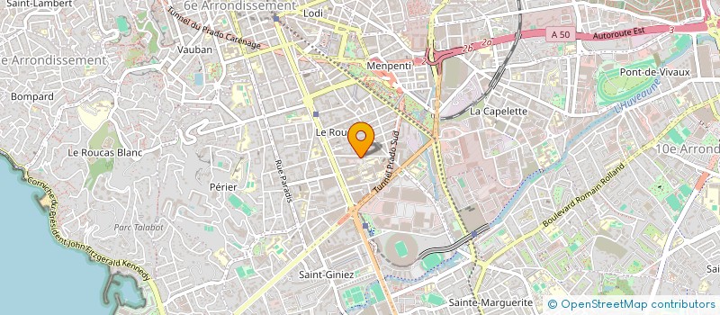 localisation de l'entreprise MADAME ALISSON MADAR  MARSEILLE 8EME