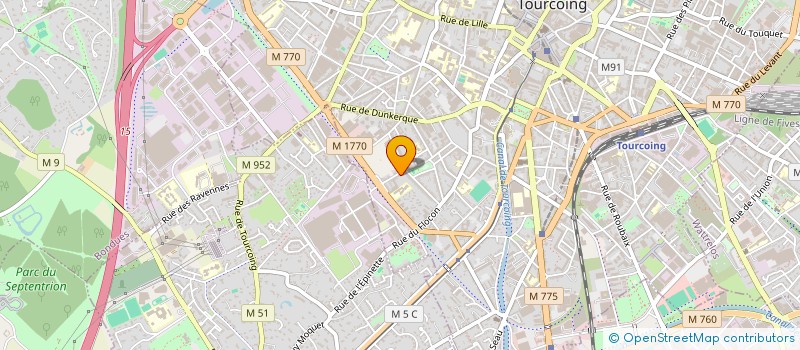 localisation de l'entreprise MADAME ALISSON MORELLE  TOURCOING