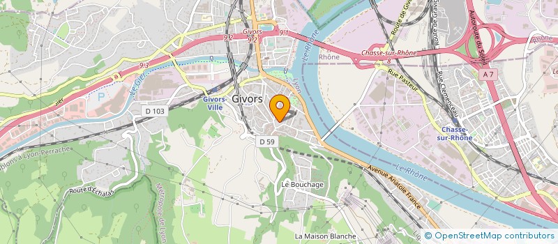 localisation de l'entreprise MADAME ALISSON MORENO à GIVORS
