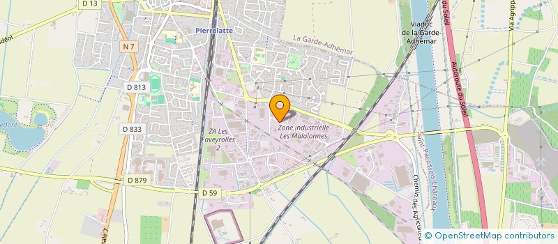 localisation de l'entreprise MADAME ALISSON NOIRBENNE  PIERRELATTE