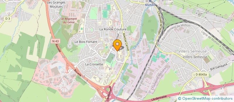 localisation de l'entreprise MADAME ALISSON PANEK  CHARLEVILLE-MEZIERES