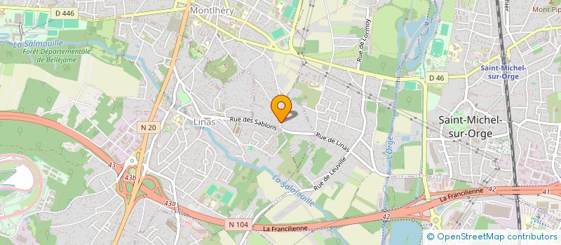 localisation de l'entreprise MADAME ALISSON SIEGLER  MONTLHERY