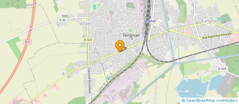 localisation de l'entreprise MADAME ALISSONE DEDUFFELEER à TERGNIER