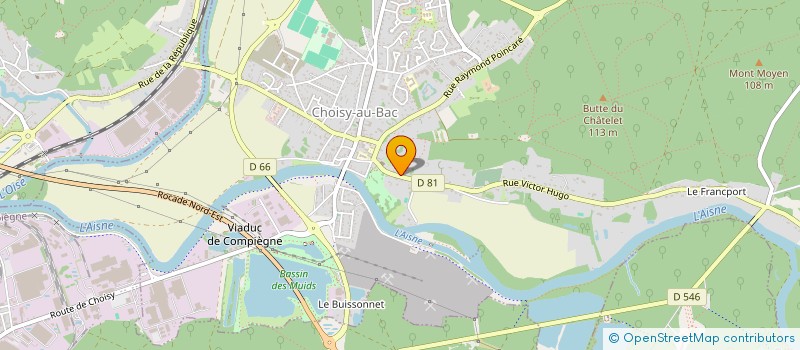 localisation de l'entreprise MADAME ALIX AUGER  CHOISY-AU-BAC