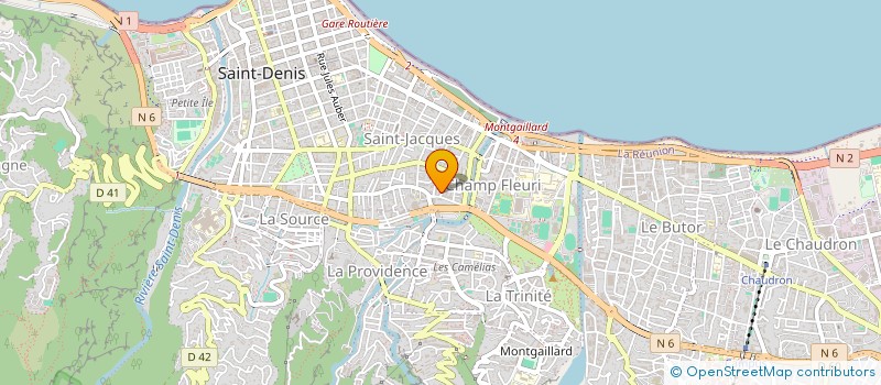 localisation de l'entreprise MADAME ALIX AYMARD  SAINT-DENIS