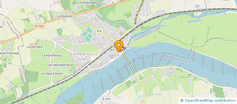 localisation de l'entreprise MADAME ALIX BARBIER DU DORE  INGRANDES-LE-FRESNE-SUR-LOIRE