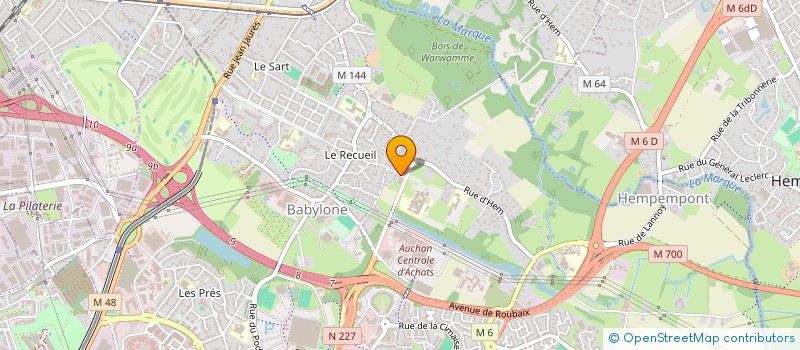 localisation de l'entreprise MADAME ALIX BESSON  VILLENEUVE-D'ASCQ