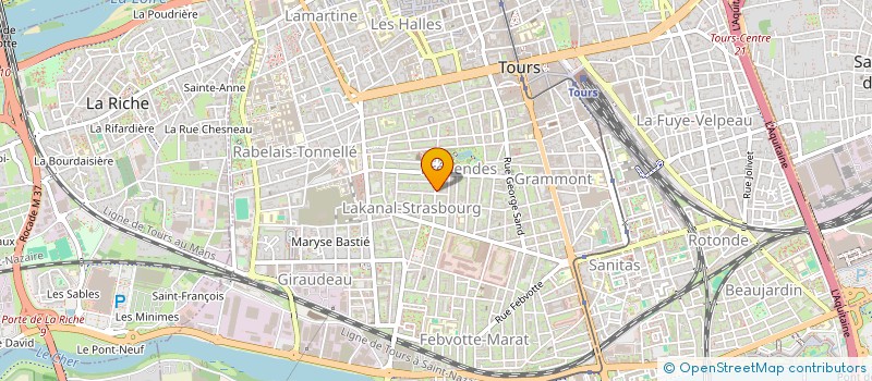 localisation de l'entreprise MADAME ALIX BLACHERE à TOURS