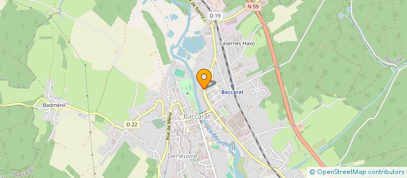 localisation de l'entreprise MADAME ALIX BOGUNOVIC  BACCARAT