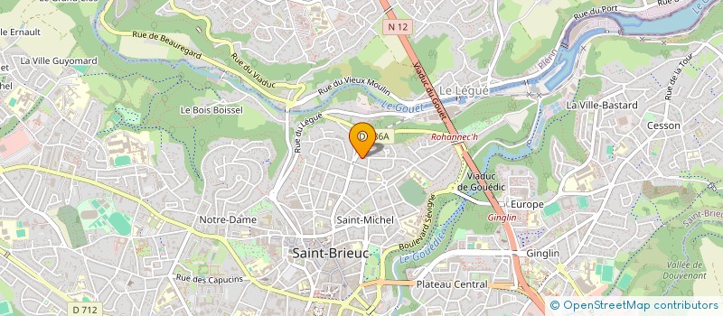 localisation de l'entreprise MADAME ALIX BONNAUD à SAINT-BRIEUC