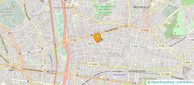 localisation de l'entreprise MADAME ALIX BRUNEAU HEUDES à MONTREUIL