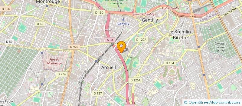 localisation de l'entreprise MADAME ALIX CAMUS  ARCUEIL