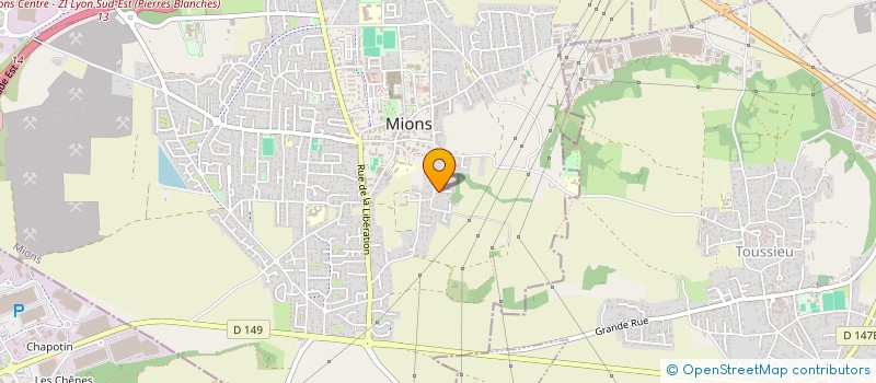 localisation de l'entreprise MADAME ALIX CHARVIN  SAINT-PIERRE-DE-CHANDIEU