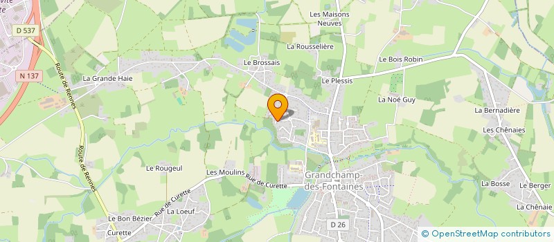 localisation de l'entreprise MADAME ALIX CHAUVEL  GRANDCHAMP-DES-FONTAINES