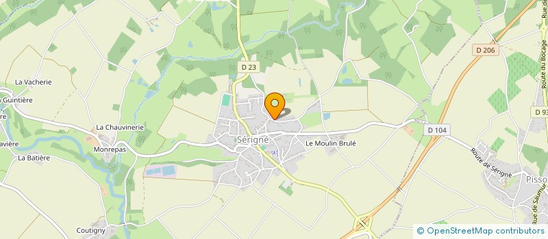 localisation de l'entreprise MADAME ALIX COULAIS à SERIGNE