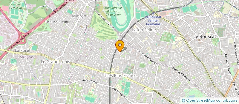 localisation de l'entreprise MADAME ALIX D ESTEVE DE PRADEL  BORDEAUX