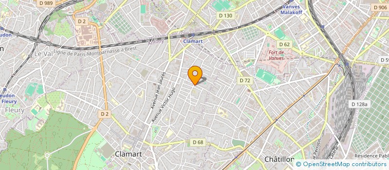 localisation de l'entreprise MADAME ALIX DAVID à CLAMART