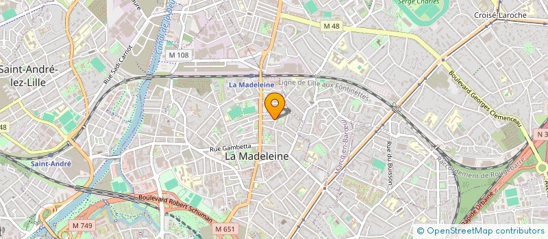 localisation de l'entreprise MADAME ALIX DE VALLOIS à LA MADELEINE