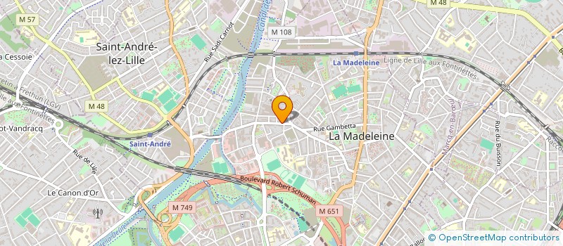 localisation de l'entreprise MADAME ALIX DEBAVELAERE à LA MADELEINE