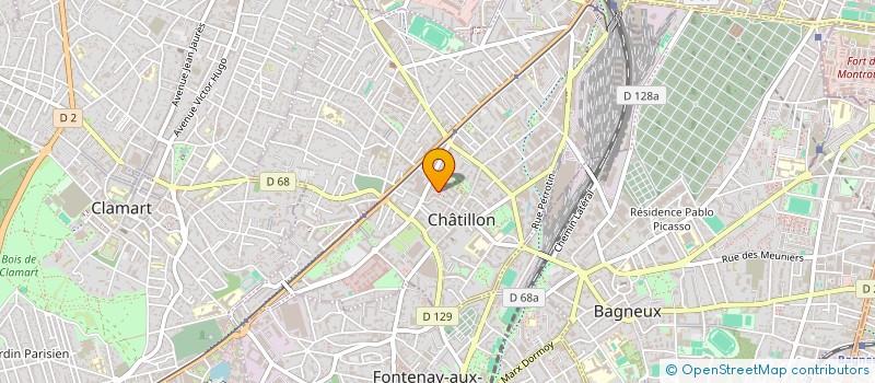 localisation de l'entreprise MADAME ALIX DEFLINE  CHATILLON