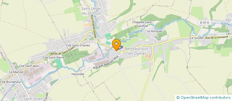 localisation de l'entreprise MADAME ALIX DETOISIEN  BERTEAUCOURT-LES-DAMES