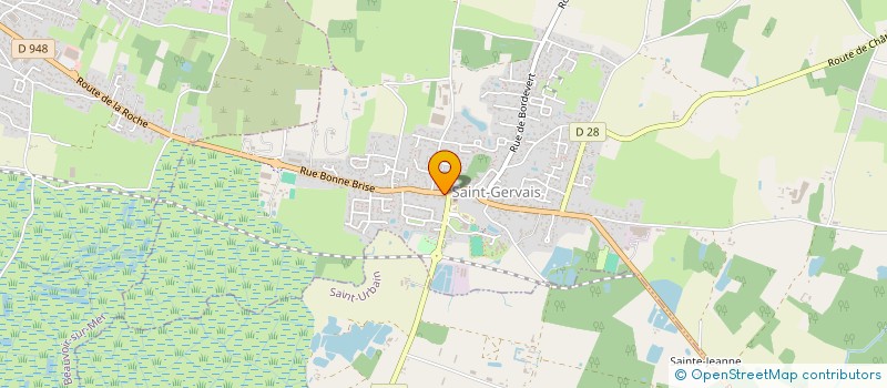 localisation de l'entreprise MADAME ALIX DU LAURENT DE LA BARRE  SAINT-GERVAIS