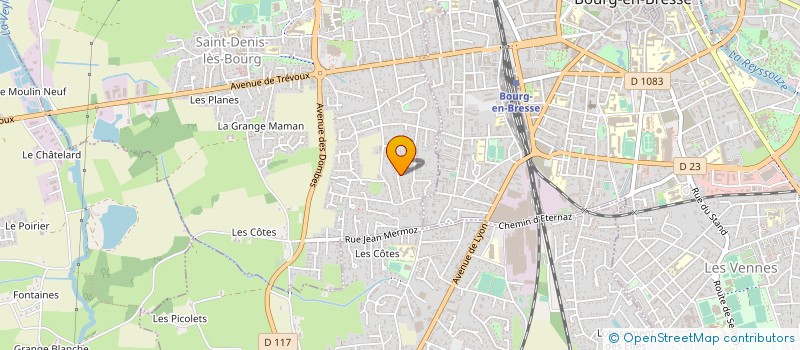 localisation de l'entreprise MADAME ALIX DUFFAUT à SAINT-DENIS-LES-BOURG