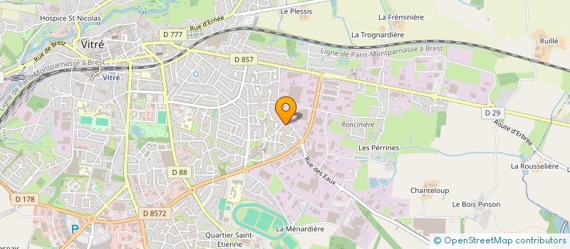 localisation de l'entreprise MADAME ALIX FADE  VITRE