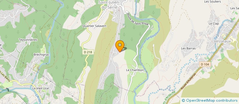 localisation de l'entreprise MADAME ALIX FAURE  SAINT-JULIEN-DU-SERRE