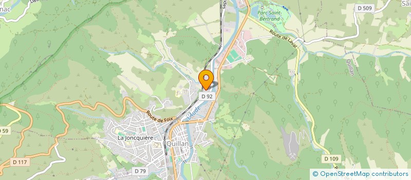 localisation de l'entreprise MADAME ALIX FESCHOTTE-PARAZON  QUILLAN