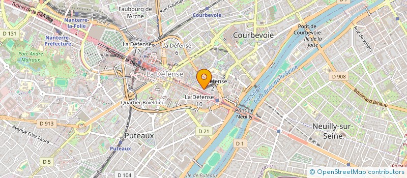 localisation de l'entreprise MADAME ALIX GAYRARD à COURBEVOIE