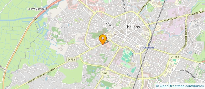 localisation de l'entreprise MADAME ALIX GIRAUDET à CHALLANS