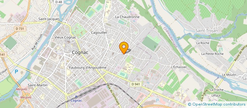 localisation de l'entreprise MADAME ALIX GORIOUX à COGNAC