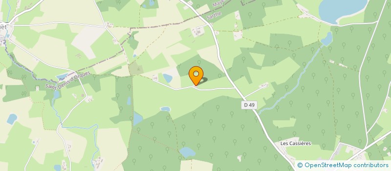 localisation de l'entreprise MADAME ALIX GRANDCHAMP DES RAUX  SAINT DENIS D'ORQUES