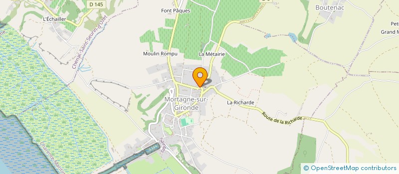 localisation de l'entreprise MADAME ALIX GRILLERE  MORTAGNE-SUR-GIRONDE