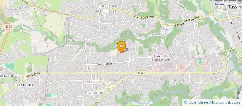 localisation de l'entreprise MADAME ALIX GUIONNET  SAINT-GENIS-LES-OLLIERES