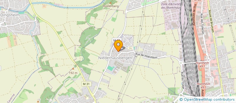 localisation de l'entreprise MADAME ALIX JAMANN  NIEDERHAUSBERGEN