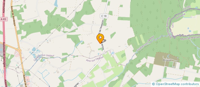 localisation de l'entreprise MADAME ALIX LACOME D'ESTALENX  LUSSAGNET