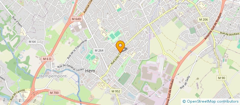 localisation de l'entreprise MADAME ALIX LE BESCOND DE COATPONT  HEM